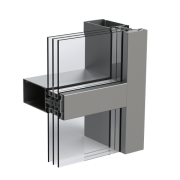 Алюмінієві стійко-ригельні фасадні системи( теплі) EKIPAZH AluLight F50